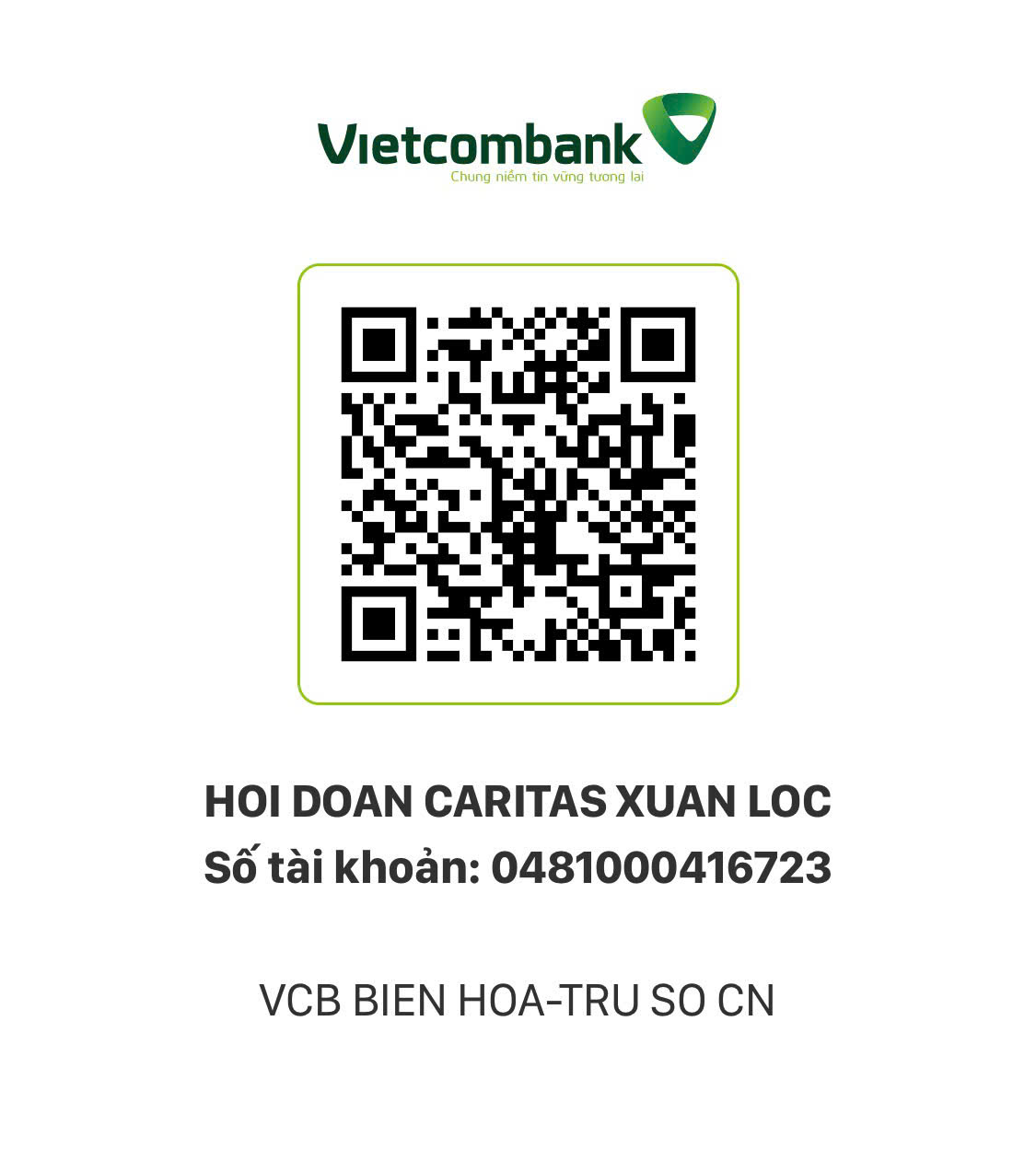 Đóng góp Caritas Xuân Lộc